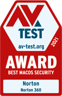 AV Test 2021_Best MacOS Security_Norton 360_Award Logo