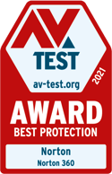 AV Test 2021_Best Protection_Norton 360_Award Logo