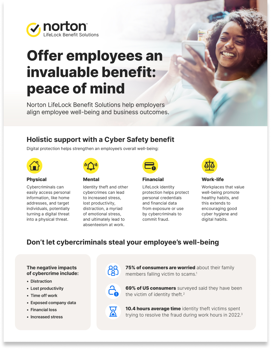 Norton LifeLock Benefit Plan Brochure